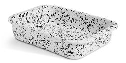 Habitat Splatter 37cm Large Enamel Roaster - White, £12, 7180789