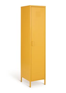 Habitat Tall 1 Door 4 Shelf Locker - Mustard, £130, 4167554