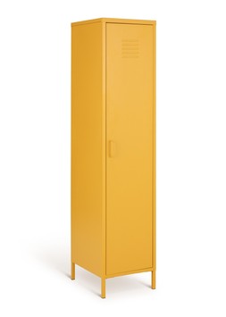 Habitat Tall 1 Door 4 Shelf Locker - Mustard, £130, 4167554