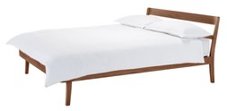 Habitat Tatsuma Double Wooden Bed Frame - Walnut Stain, £305, 8975931