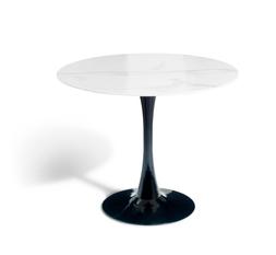 Habitat Tulip Marble Effect 4 Seater Dining Table - Black, £180, 8443432
