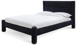 Habitat Vallero Luxe Double Boucle Bed Frame - Navy, £400, 3445569