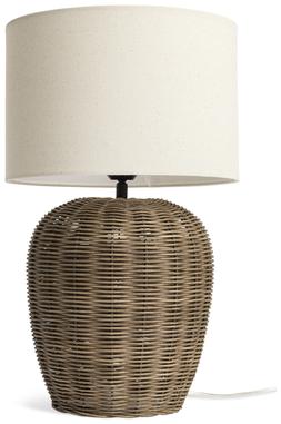Habitat Wicker Pear 49cm Rattan Table Lamp - Natural, £38, 4637864