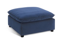Habitat Willow Velvet Footstool - Navy, £300, 3637975