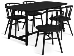 Habitat x Morris & Co Canterbury Table 4 Chairs - Black, £815, 5646689