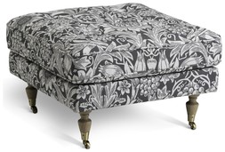 Habitat x Morris & Co Merton Upholstered Traditional Footstool - Printed, £250, 7084218