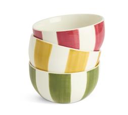 Habitat x Sanserson National Trust Handpainted Stripe Nibble Bowl 3pk, £12, 4494265