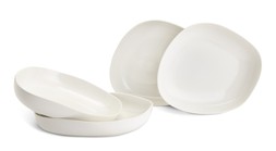 Habitat x Scion 4 Piece Stoneware Pasta Bowls - White, £17, 5255245