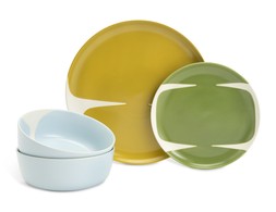 Habitat x Scion Lohko 12 Piece Stoneware Dinner Set, £50, 4194675