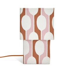 HabitatxScion Billow Fabric Table Lamp Small Orange