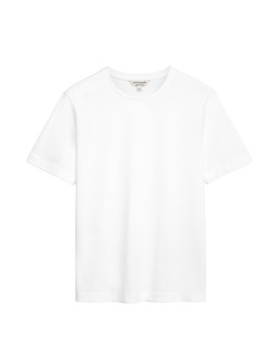M&S Autograph Pure Supima® Cotton Performance Crew Neck T-shirt, White, £20