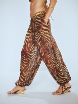 M&S Bikini Bottom £10, M&S Trousers £30, Bangles £22.50, Sandals £46