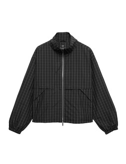 M&S Checked Funnel Neck Windbreaker Jacket, £46