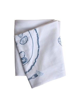 M&S COASTAL BISTRO EMBROIDERED TABLECLOTH £35​