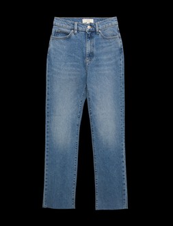 M&S High Waisted Frayed Straight Jeans, £34
