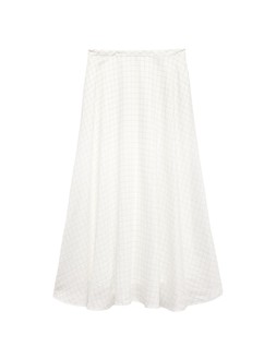 M&S Lyocell™ Rich Checked Midi Skirt, £40