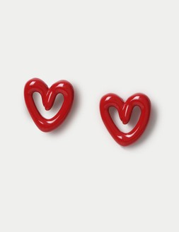 M&S Open Heart Stud Earrings £8