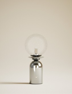 M&S Rechargeable Bubble Glass Globe Table Lamp £39.50