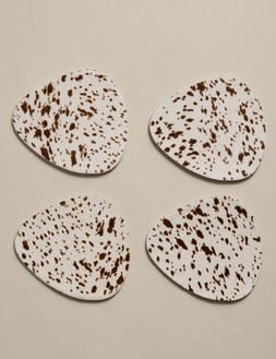 M&S Set of 4 Cowhide Coasters £15