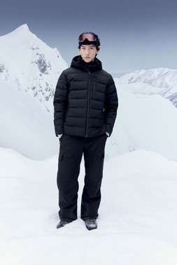 Goodmove Ski Coat £99, Sweat £35, Trouser £99 & Snood £15