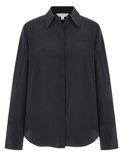 M&S Autograph Silk Shirt Black £90