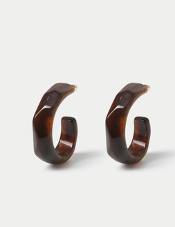 M&S Collection Resin Bamboo Hoop Earrings £16.50