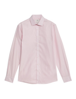M&S Collection Slim Fit Ultimate Non Iron Cotton Shirt Pink £40