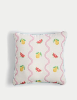 M&S Set of 2 Fruit Print Scallop Outdoor Cushions £25