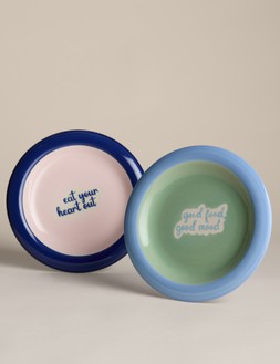 M&S Set of 4 Bubble Slogan Serving Plates £20