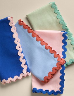 M&S Set of 4 Dopamine Brights Napkins £14