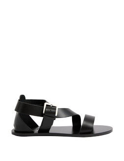 M&S SLOANE LEATHER STRAP SANDAL BLACK £49.50 (1)