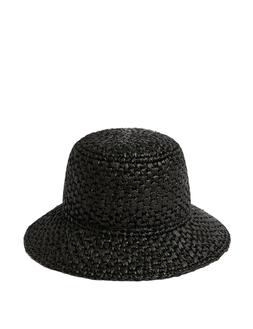 M&S Black Chunky Straw Weave Hat £29.50