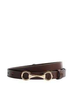M&S Chocolate Leather Skinny Belt £19.50