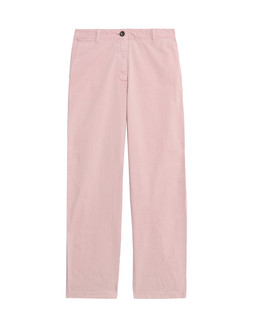 M&S Collection Cotton Rich Straight Leg Ankle Grazer Chinos Pink £25
