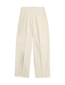 M&S Cotton Twill Barrel Leg Trouser Ecru £39.50 (1)