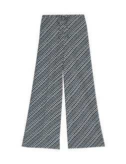 M&S Diagonal Check Print Tie Waist Wide Leg Trouser £29.50 (1)