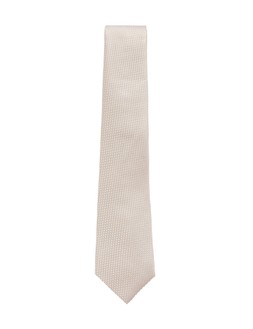 M&S SARTORIAL Textured Pure Silk Tie Champagne £20