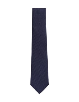 M&S SARTORIAL Textured Pure Silk Tie Navy £20