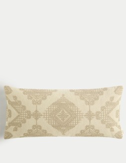 M&S X Fired Earth Sandia Pure Cotton Bolster Cushion £39.50 (2)