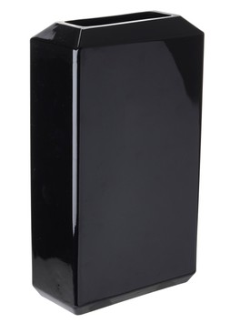 M&S X KELLY HOPPEN ANGULAR GLASS VASE £15 (2)